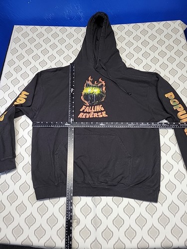 Falling In Reverse Hoodie Sweatshirt Popular Monster Rare 2XL XXL Black - Bild 4 von 7