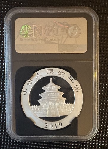 China PRC 2019 (G) Silver 10Y Yuan Panda NGC MS 70 1st Release Fang Hand-Signed - Bild 2 von 2