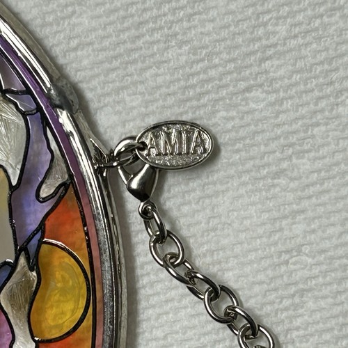 Amia Buntglas hängender Sonnenfänger 4,5" Alaska Braunbär Familie Bergsonne - Bild 6 von 7