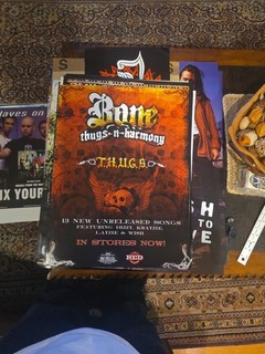 Bone Thugs N Harmony T.H.U.G.S Ruthless Orig CD/Album Release Promo Poster 24x18