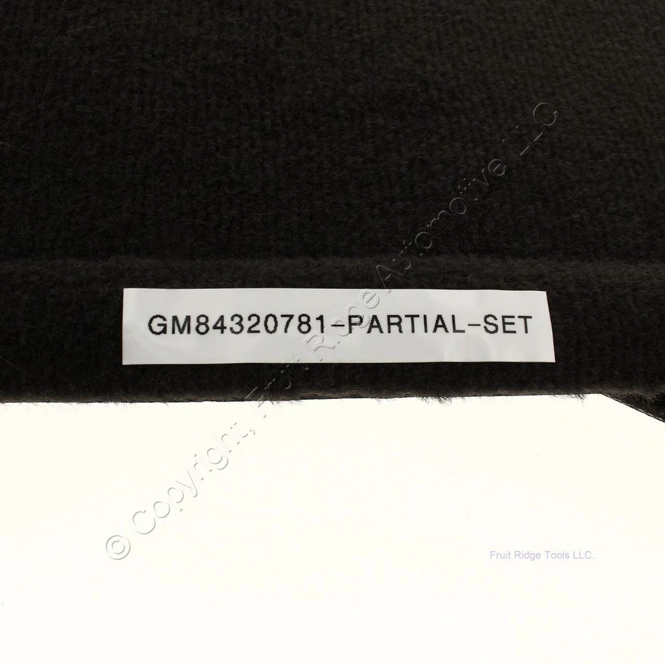 PAIR Chevrolet OEM Black Rear Floor Mats for 14-19 Impala NO FRONTs - Imagem 4 de 4