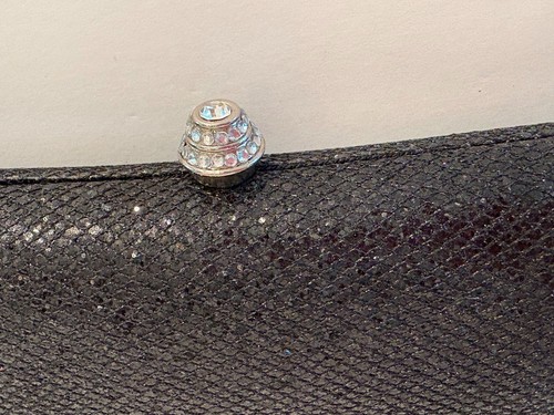 Urban Expressions Abendtasche Clutch schwarz Glitzer Strass - 9,5 x 3,75 x 2 - Bild 9 von 18