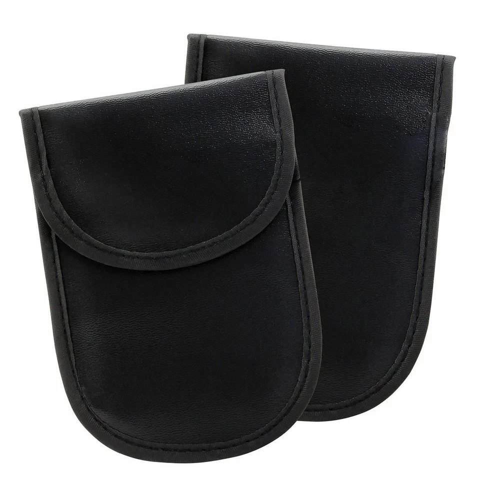 2 x Car Key Signal Blocker Case Faraday Cage Fob Pouch Keyless RFID Blocking Bag - Image 3 of 3