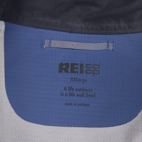 Chaqueta cooperativa REI para hombre 2XL azul ciclismo lluvia impermeable cortavientos reflectante - Imagen 12 de 18