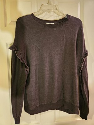 Time & Tru Women's Black Sweatshirt Size L