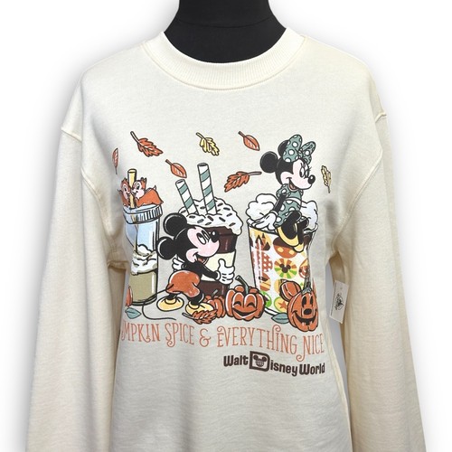 2025 Disney Parks Crewneck Sweatshirt WDW Fall Pumpkin Spice Adult S M L XL New - Picture 7 of 33