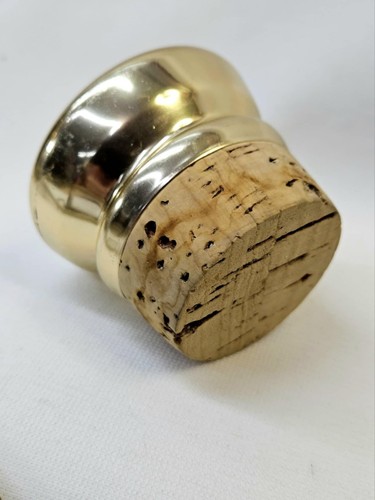 Vintage INLAND Mid-Century Modern Atomic Gold Glass Coffee Carafe & Lid - Picture 8 of 10