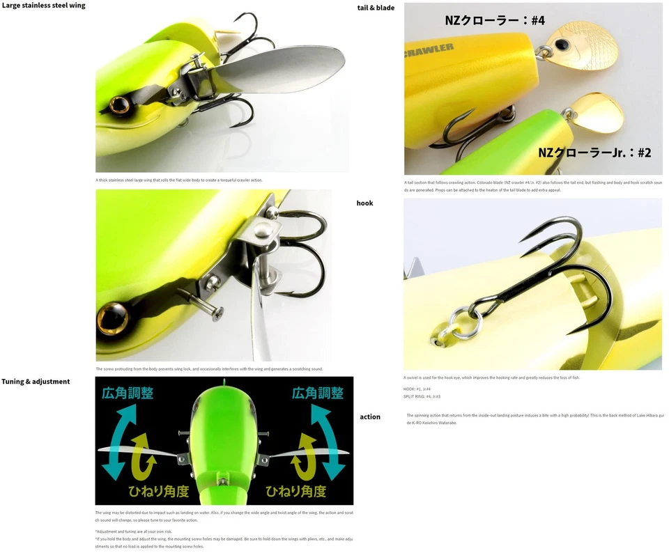 Señuelo flotante Deps NZ Crawler Jr 02 (4026) Foto 4 de 4