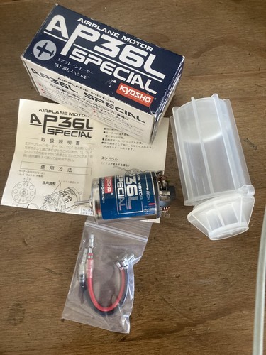 NEW KYOSHO VINTAGE AP36L SPECIAL RACING BRUSHED COMPETITION AIRPLANE MOTOR RARE - Picture 1 of 3