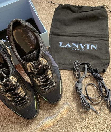 Lanvin Runners Trainers UK 12 Boxed VGC Spare Laces Casual RRP £349 - Picture 5 of 11