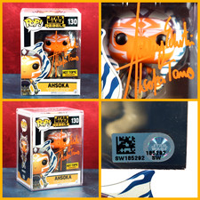 Ashley Eckstein Ahsoka Signed Funko Star Wars Rebels 130 SWAU COA 2017 Protector