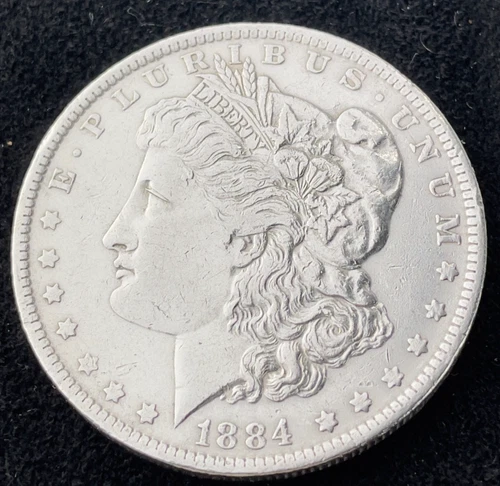 1884-O $1 MORGAN SILVER DOLLAR, BU, NICE LUSTER, 90% SILVER COIN, #0143