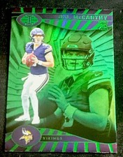 2024 Panini Illusions - J.J. McCarthy #100 Trophy Collection Emerald (RC)