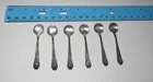 6 Sterling Gorham Madame Jumel Pattern silver salt spoons 1909 Antique Postpaid