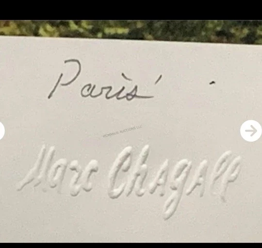Marc Chagall Certificate of Authenticity "The Danced The Circus"signed 121/500 - Image 3 of 4