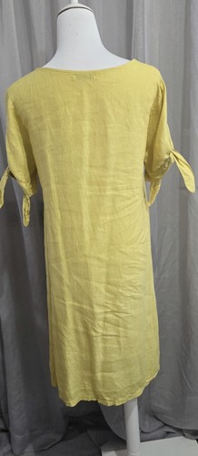 Vestido Terzo Millennio s.S lino amarillo - Imagen 3 de 8