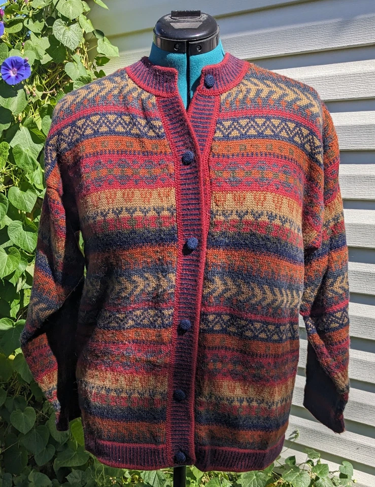 Cárdigan de Colección Alpaca Connection Para Mujer Talla Pequeña Suéter de Alpaca Peruano Hecho a Mano Foto 2 de 4