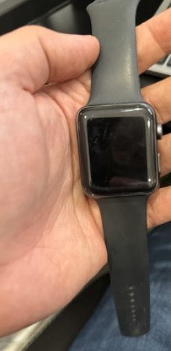 Apple MTF32LLA Watch Series 3gps 42 Mm Space Gray Aluminum With Black