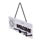 1pc mediterrane Stil Holz Willkommen Türplatte hängende Tür Türplatte