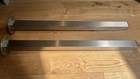 IKEA Sjunne Square Brushed Metal 70cm Legs Pair