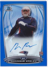 2014 Dominique Easley Bowman Chrome Blue Refractor Auto RC /199 #RCRA-DE A2488