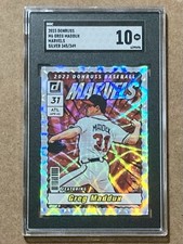 2023 Panini Donruss Greg Maddux Marvels SGC 10 Gem Mint Silver /349