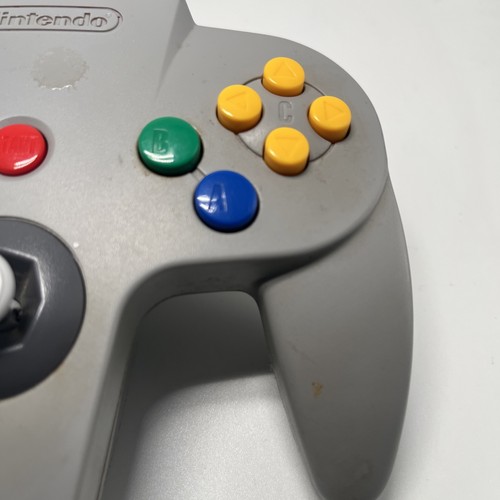 Genuine Nintendo 64 N64 OEM NUS-005 Controller Gray Tested - Picture 3 of 8