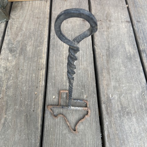 Vintage Texas State Cattle Branding Iron 12”