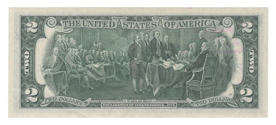 1976 $2 FRN Cleveland 1st Day Issue w Postmaster Signature ChCU - Image 2 of 3