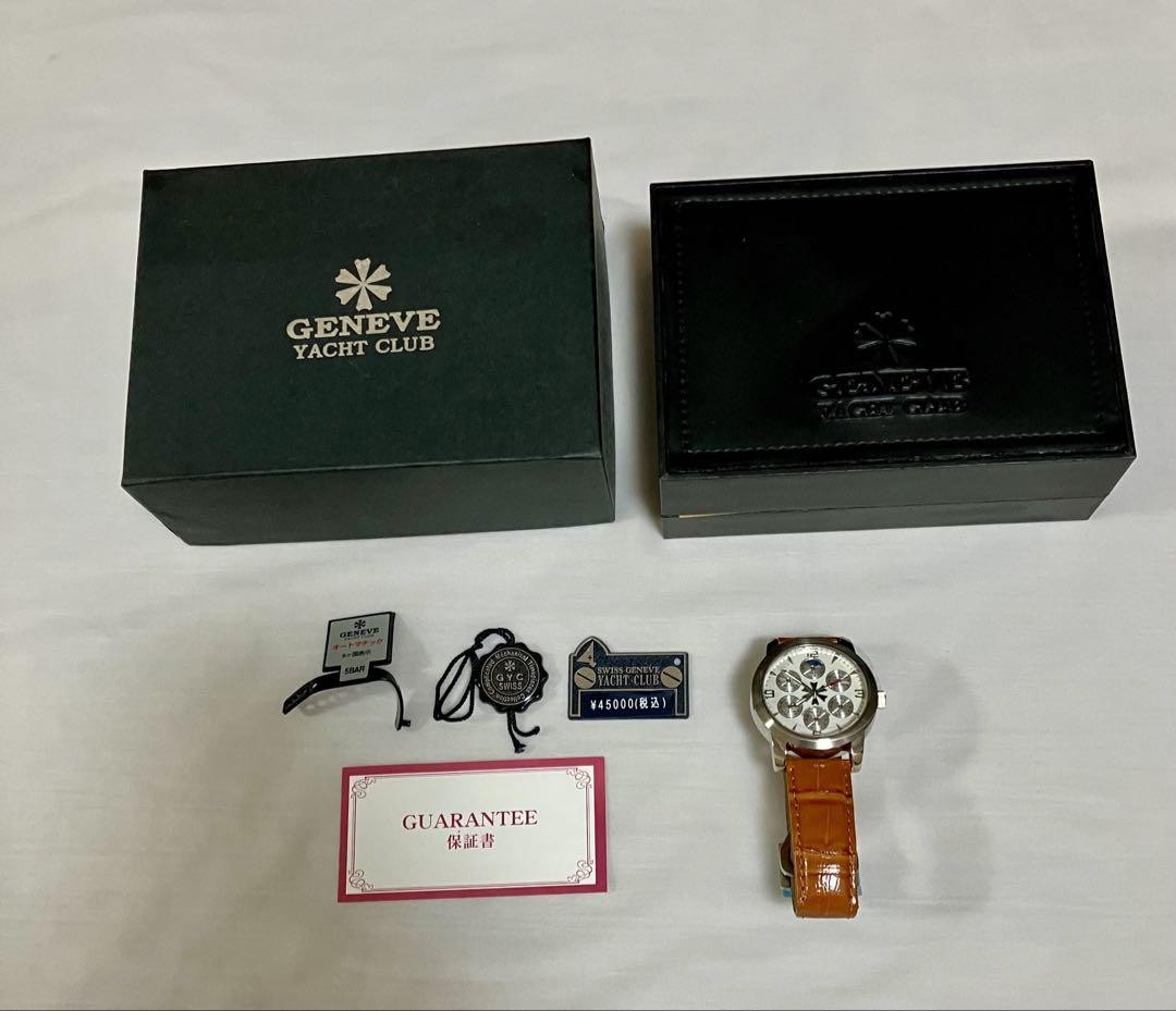 GENEVE Yacht Club Automatic Men's Watch White Dial 40mm w