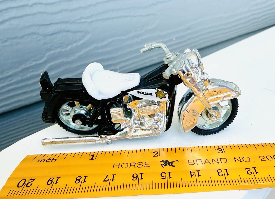 Harley Davidson Sheriff Highway Patrol Police Hog Motorcycle 3.5” Kidco Tough - Image 2 of 4