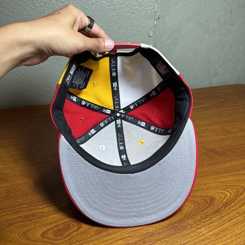 New Era 9Fifty Red White Yellow NFL Kansas City Chiefs Basic Snapback - OSFM - Picture 7 of 10
