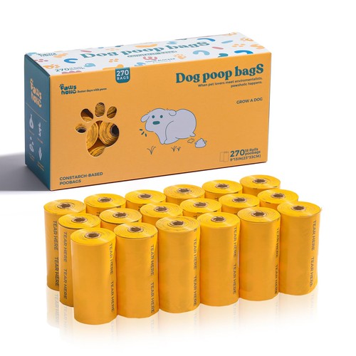 Dog Poop Bags Rolls Biodegradable Thickened 100% Leak Proof Dog Waste Bags -2...