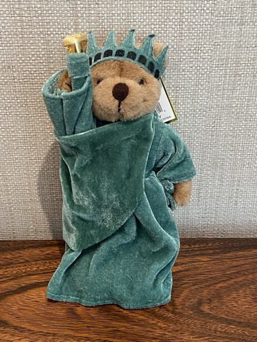 Vintage New York NY Teddy Statua della Libertà Orso 1999 J. con etichette e borsa WTC NYC - Foto 20 di 20