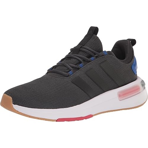 NWT adidas Men’s Racer TR23 Sneaker Carbon/Black/Royal Blue Size 9 Lightweight - Foto 2 di 5