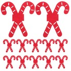  12 Pcs Zuckerstangen-Claus-Besteckbeutel Weihnachtsbesteckhüllen