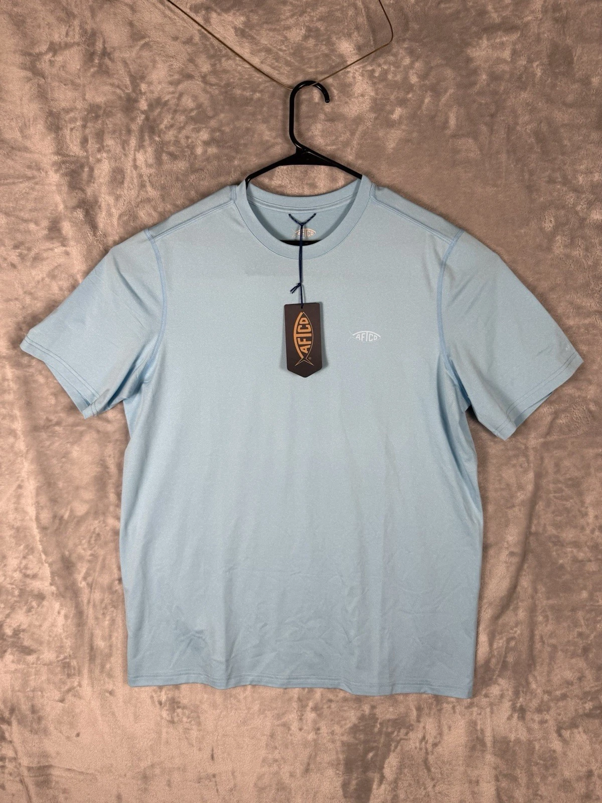 NEW AFTCO Mens Large Shirt Short Sleeve Sun Protection Fishing Blue
Opens in a new window or tab