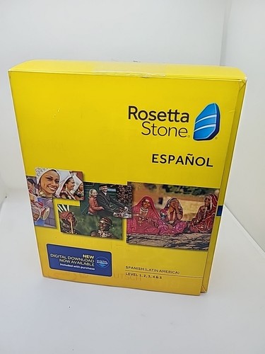 Rosetta Stone Spanish Espanol Headphones Level 1-5 + Audio CDs mit Ohrhörern - Bild 1 von 10