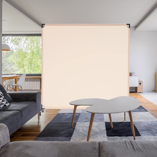 6FT Single Panel Rolling Room Divider, Partition Privacy Screens with Wheels,... - Picture 3 of 7