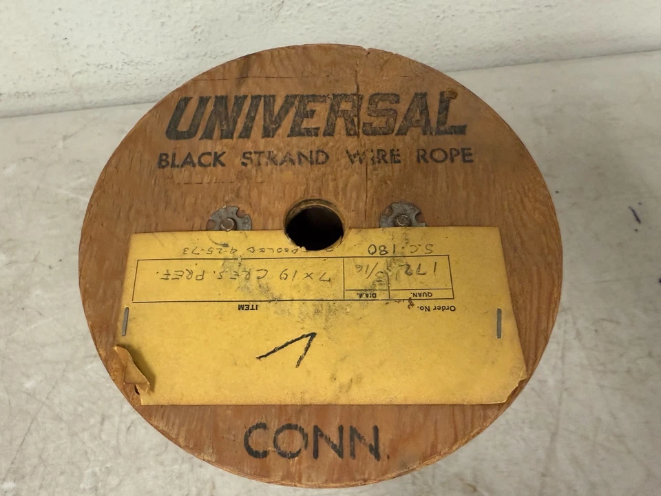 Universal Black Strand Wire Rope Aircraft Cable - Image 2 of 4