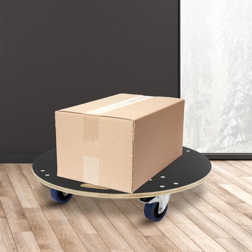 Rodillo para muebles tabla rodante rodillo de transporte redondo con 2 frenos Ø 77 cm hasta 800 kg - Imagen 9 de 9
