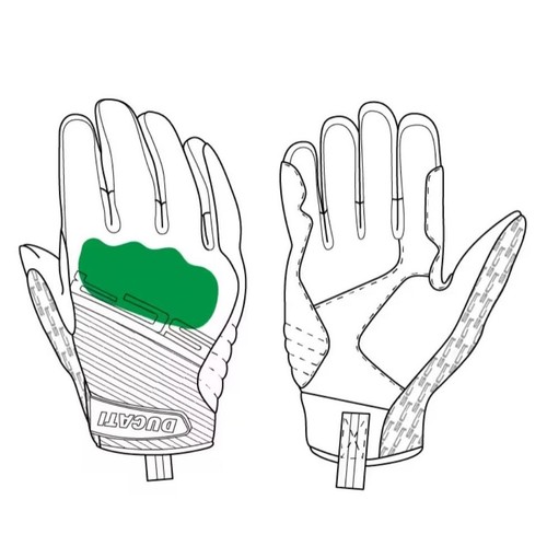 Genuine Ducati Scrambler SCR62 Milestone 98107756 Men's Motorcycle Gloves - Picture 3 of 4