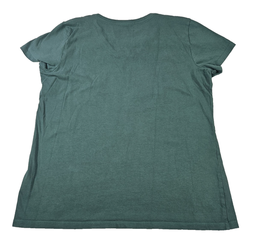 Disney 2022 Minnie Mouse Life Is Good T Shirt Crusher Women L Green 100% Cotton - Picture 7 of 8