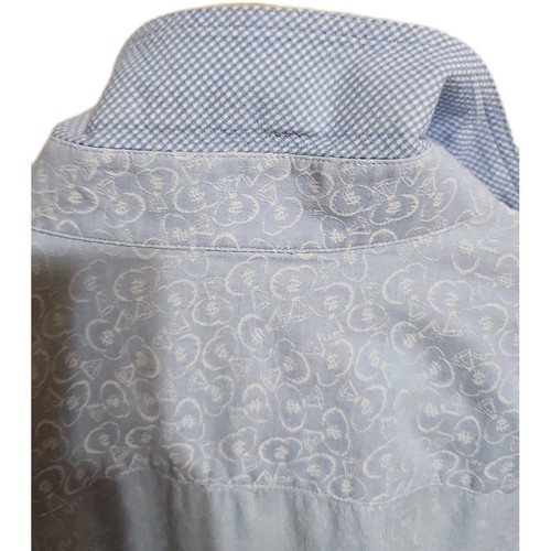 Robert Graham Shirt Mens XL Blue Money Bag French Cuff Long Sleeve Button Up - Picture 6 of 7