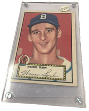 1952 Topps - Red Back #33 Warren Spahn