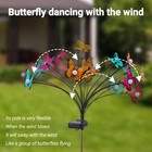 Solar Garden Decorative Light Butterflies Outdoor Solar Powered Stake Light