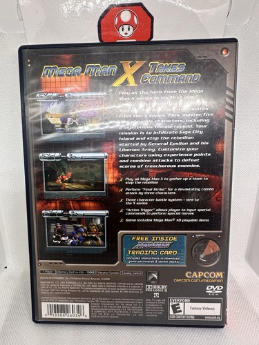 Mega Man X Command Mission CIB (Sony PlayStation 2, 2004) w/Trading Card rare - Picture 2 of 6