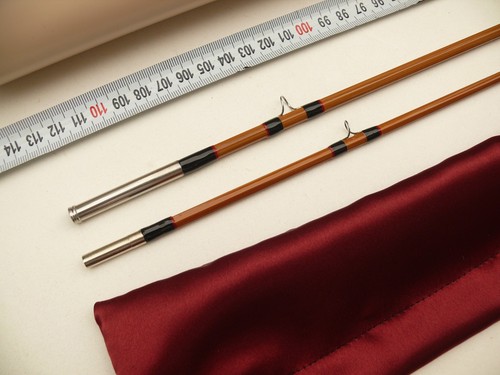 Pêche CANNE MOUCHE 7'5 Bambou Refendu Fly rod fishing Pezon Michel Blank bamboo - Photo 7/21