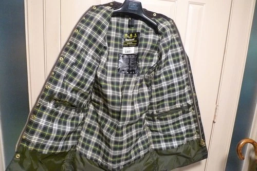 BARBOUR - A200 BORDER WAX COTTON JACKET - SAGE - MADE IN UK - EXCELLENT - 36 image 21