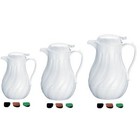 Update International (F3022/40) 42 oz. Insulated White Swirl Carafe, Case of 12